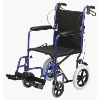   Width Aluminum Lightweight Transporter with Folding Backrest   Black