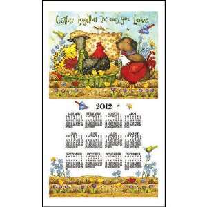   the Ones You Love Linen Kitchen Towel Calendar 2012
