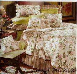 SALE MIA CHIC SHABBY PINK ROSE FRENCH F/QUEEN QUILT  