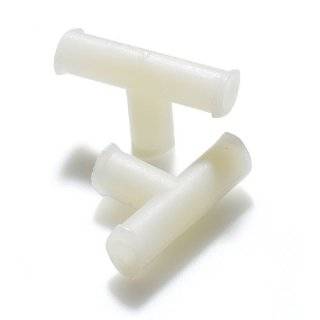 Value Plastic FTLT 1 Female Luer Lug Style Tee, White Nylon (pack of 