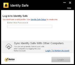 ID safe login page. View larger.
