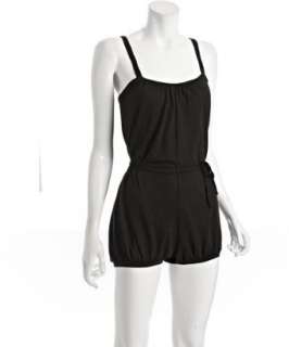 Only Hearts black cotton modal jersey Superfine romper   up 