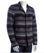 PRPS black and grey quilted cotton blanket jacket style# 317673401
