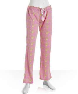 Scanty pink Flying Skulls drawstring pajama pants   up to 70 