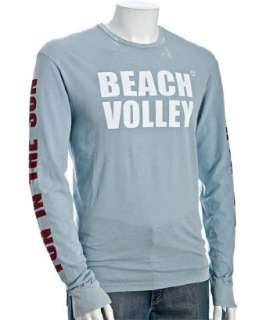 Dsquared2 light blue Beach Volley crewneck t shirt   up to 