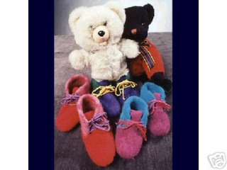Fiber Trends FELTED BOOTS knitting pattern Child CH07  