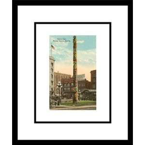  Totem Pole, Pioneer Square, Seattle, Washington Framed Art 