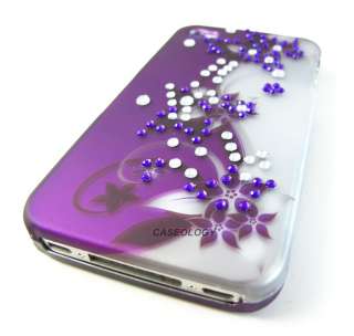   VINES CRYSTAL DIAMOND SPOT HARD CASE COVER APPLE IPHONE 4 4s ACCESSORY