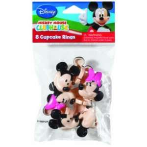  Mickey and Minnie Mouse Cupcake Rings Toppers   8 ct Toys 