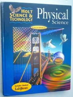 8th Grade 8 Holt PHYSICAL SCIENCE Technology w/ Labbook 9780030557972 