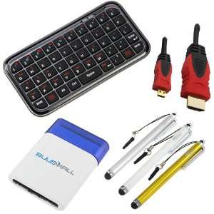  GTMax Bluetooth Wireless Mini Keyboard + 6FT Micro HDMI 