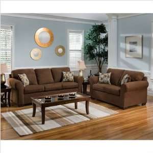 Bundle 99 Cabot Microfiber Sofa and Loveseat Set (3 Pieces) Upholstery 