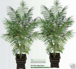 TWO 7 Tropical Areca Palm Artificial Trees Plants 062  