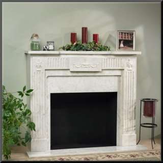 Classic Home Cast Marble Fireplace Mantle   Adams CM211  