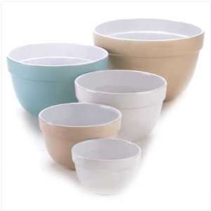    Martha Stewart Ceramic Mixing Bowls Set of 5 