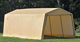 SHELTER LOGIC ENCLOSED STORAGE SHED CARPORT GARAGE TENT  