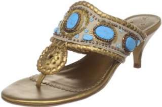    Jack Rogers Womens Marina Morocco Mid Heel Thong Sandal Shoes