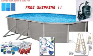 Belize 21 x 41 52 Deep Oval Swimming Pool Package  