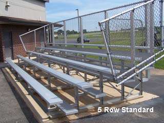 Tip N Roll Aluminum Bleachers Basketball Volleyball  