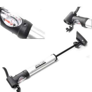 Cycling Bicycle Aluminium Pump with Pressure Gage  