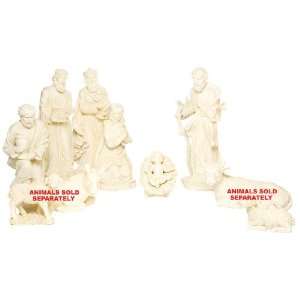 29 Natural 7 piece Nativity Figure Set (includes Mary, Jesus, Crib 