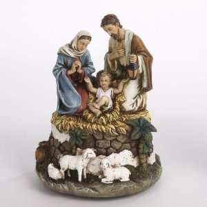 Holy Family Religious Nativity Musical Christmas Tabletop Piece 6.5