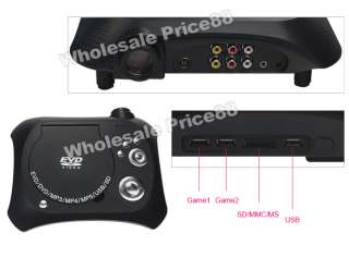   Theater LED DVD Projector MP4/Game/USB/SD/AV/TV Red & Black MP5  
