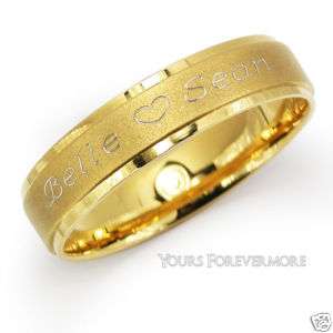 Personalized 14K / Stainless Steel Name / Promise Ring  