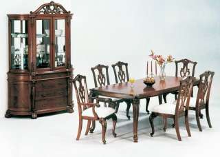 Charity Carved 7 pc Traditional Formal Dining Room Set  