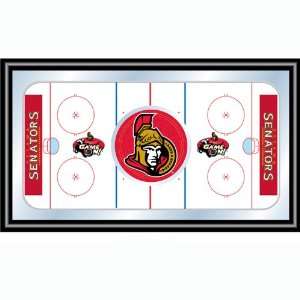  NHL Ottawa Senators Framed Hockey Rink Mirror Sports 