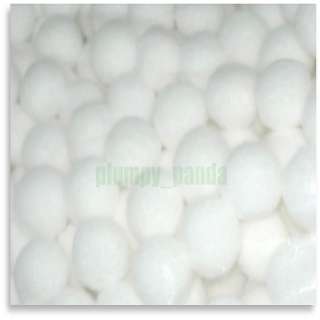 100 WHITE 25mm FLUFFY POM POMS pompoms snow balls KIDS  