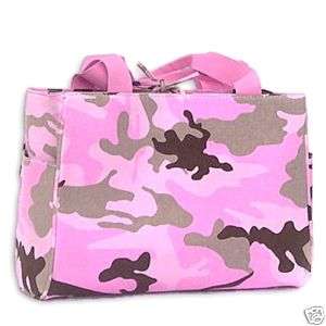 PINK CAMO CAMOUFLAGE TOTE PURSE LUGGAGE DIAPER GYM BAG  
