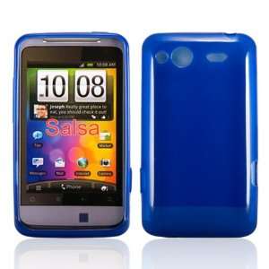 HTC Salsa Blue Hydro Gel Protective Case + FREE SCREEN PROTECTOR/FILM 