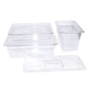 Polycarbonate NSF One Fourth Size Food Pan   6 Deep  