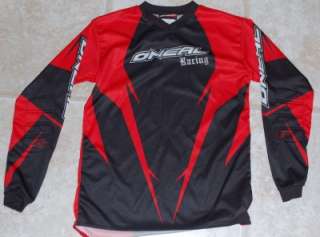 NEAL Racing _ Long Sleeve Dirtbike Jersey Shirt _ Red Black EUC 