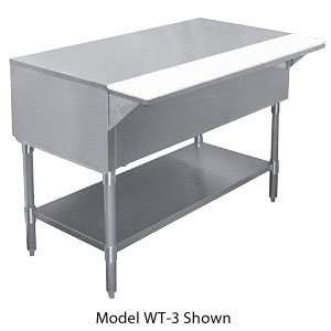   Counter with Cutting Board and Stainless Steel Unde