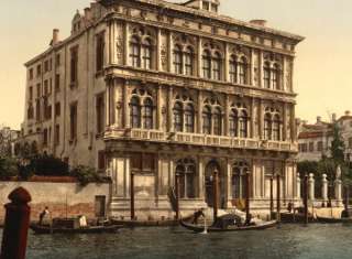 Palacio de Vendramin Calergi, photochro de Venecia, Italia 1890s