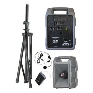 com Voice Machine Portable PA System with 90 Channel Wireless Package 