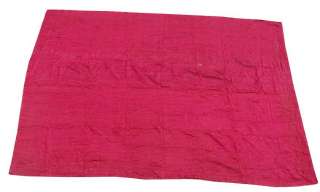 Vintage Sari Kantha Quilt Patola Silk Patches Gudri Reversible Throw 