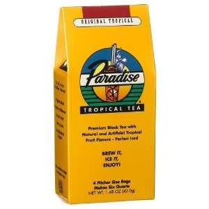 Paradise Ice Tea Tropical, 4 Pitcher Size Bags, 1.48 Ounce Single Box 