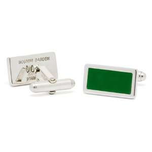   Garden Basketball Court Parquet Floor Cuff Links 