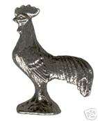 wholesale lead free pewter rooster figurines E5007  