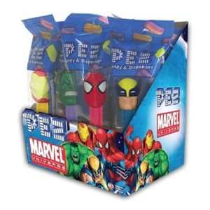 PEZ Marvel Assorted Dispensers 12 Count Grocery & Gourmet Food