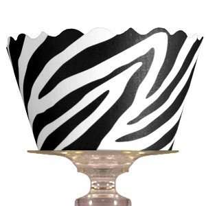  Cupcake Wraps Zebra pkg12