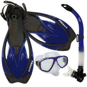Snorkeling Purge Mask Snorkel Fins Scuba Dive Gear Set  