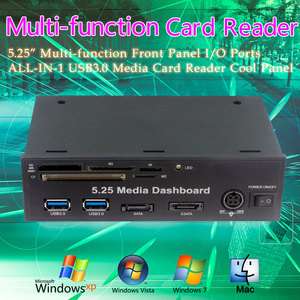   USB3.0 HUB Media Multi function SD/MMC XD TF HDD Docking Card Reader