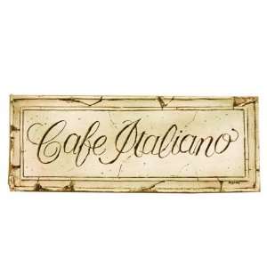    Handcrafted Cafe Italiano kitchen wall plaque 510C