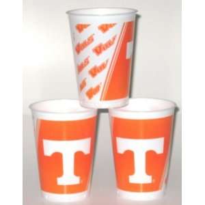  Tennessee Volunteers Plastic Cups   8 count Health 
