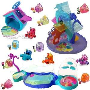   Crabs Complete 15 Pc Set   4 Crabs, 8 Shells, 3 Playsets Toys & Games