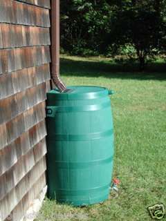 Decorative Plastic Outdoor Rain Water Barrel 50 Gallon  